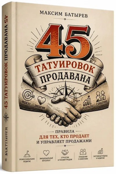 45 татуировок продавана. Правила для тех, кто продает и управляет продажами — обложка книги