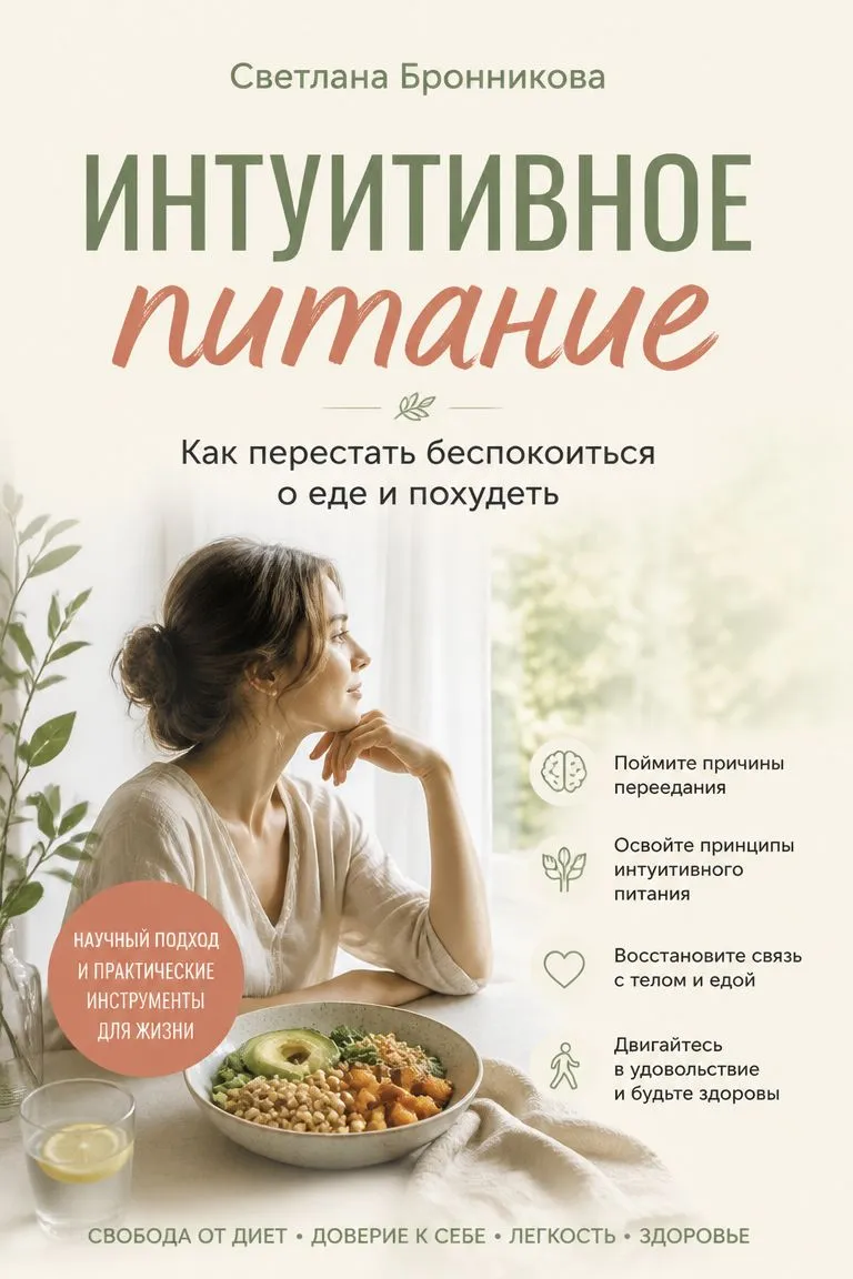 Интуитивное питание. Как перестать беспокоиться о еде и похудеть — обложка книги
