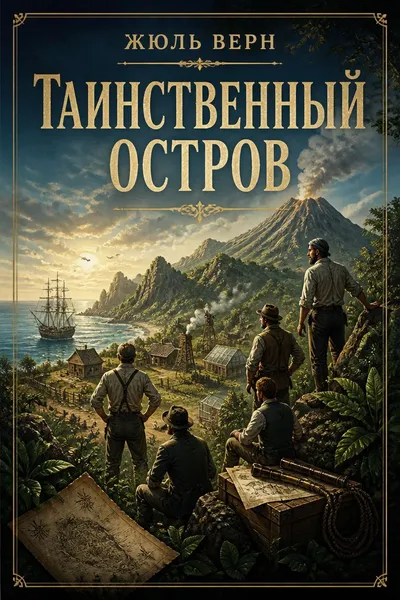 Таинственный остров — обложка книги