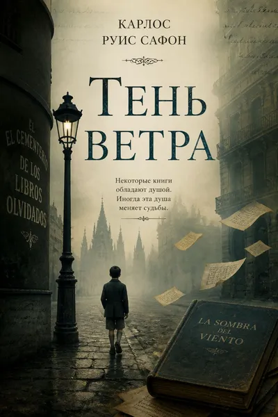 Тень ветра — обложка книги