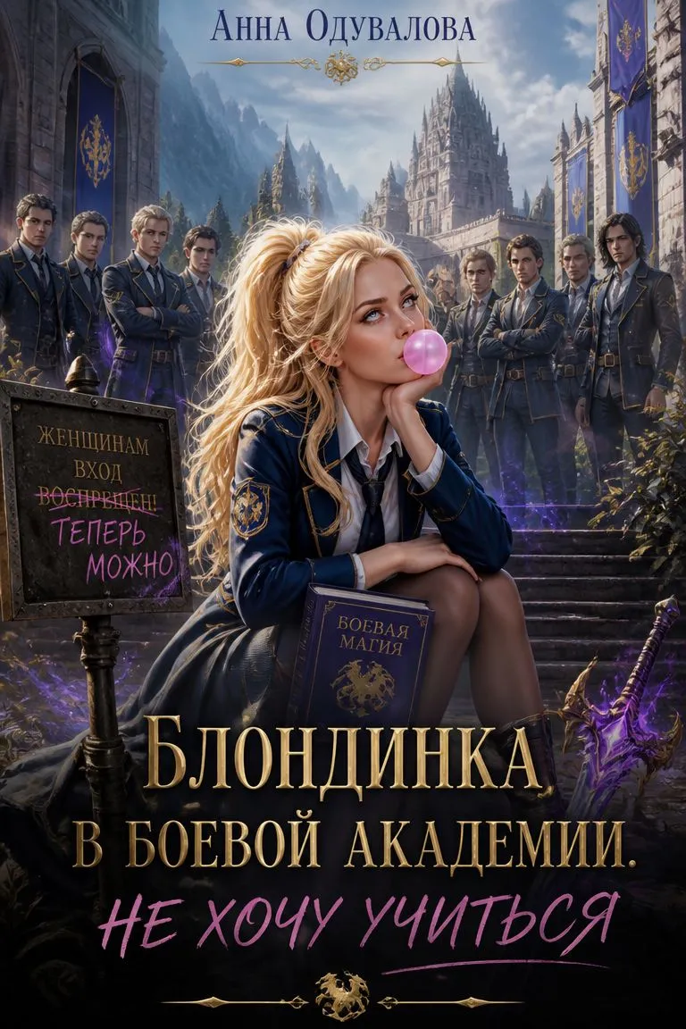 Блондинка в боевой академии. Не хочу учиться — обложка книги