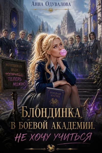 Блондинка в боевой академии. Не хочу учиться — обложка книги