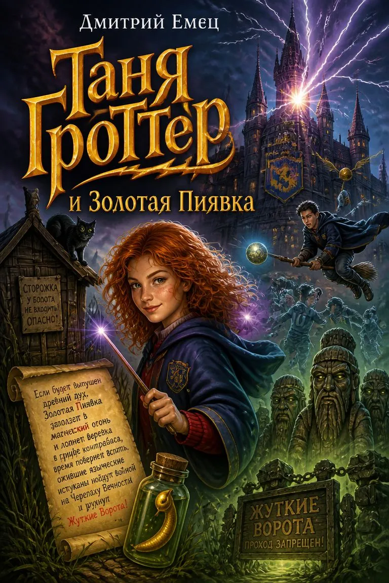 Таня Гроттер и Золотая Пиявка — обложка книги