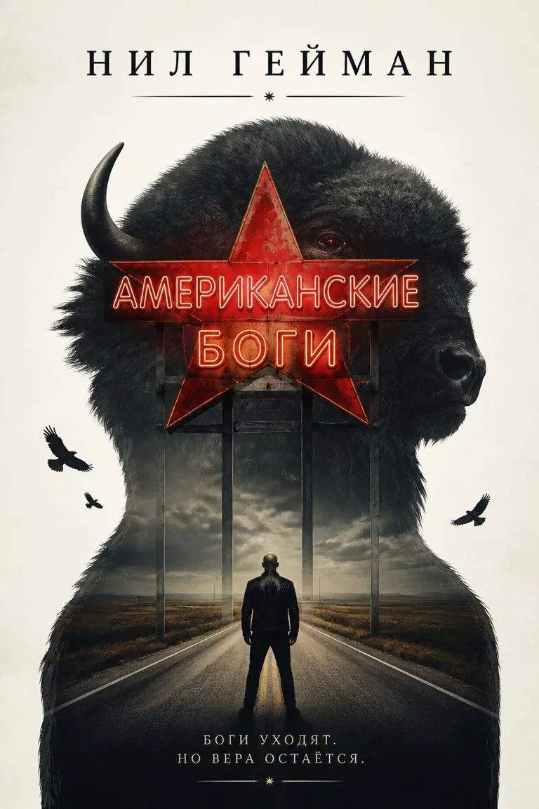 Американские боги — обложка книги