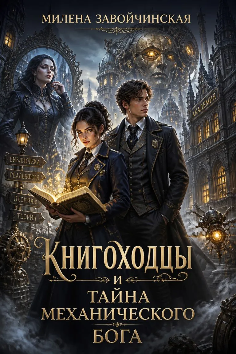 Книгоходцы и тайна механического бога — обложка книги