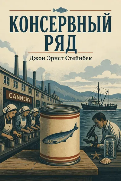 Консервный ряд — обложка книги