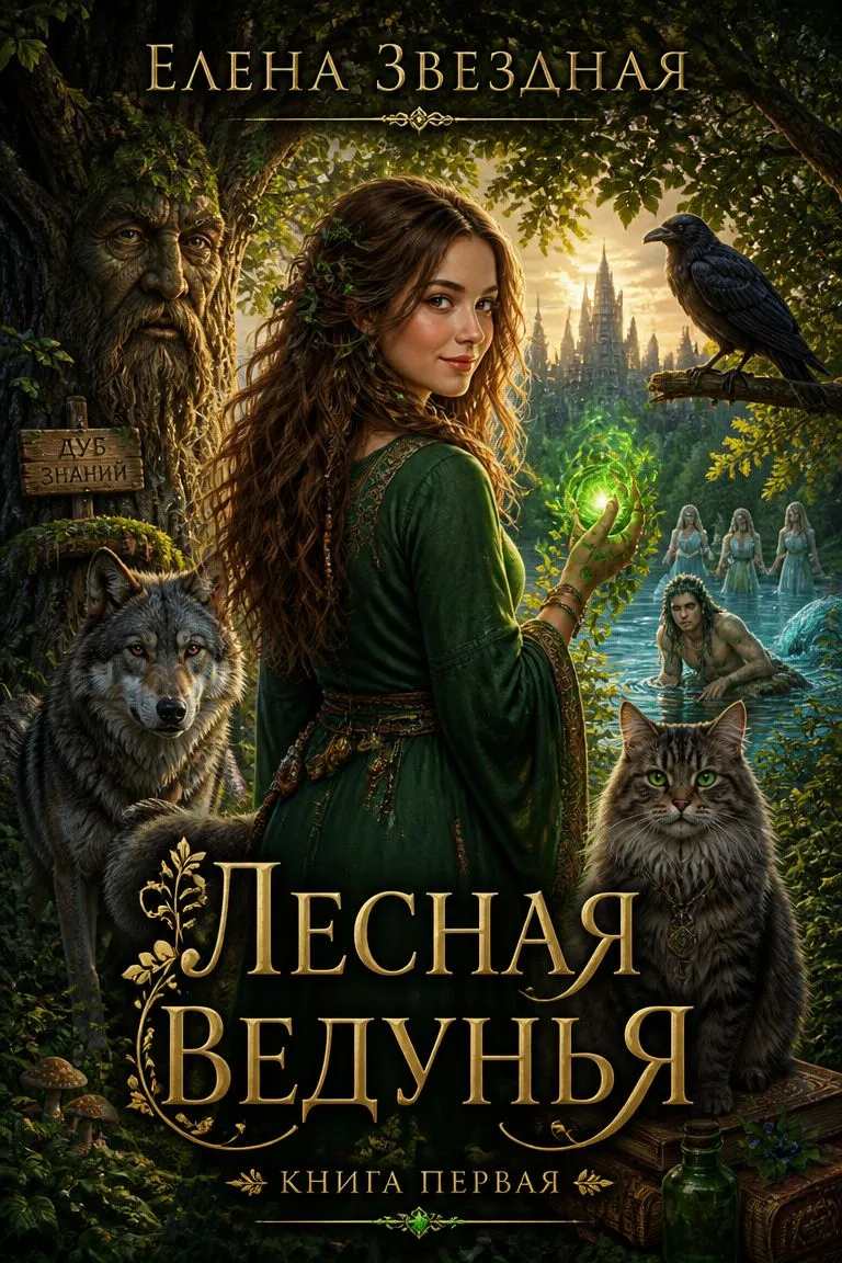 Лесная ведунья. Книга первая — обложка книги