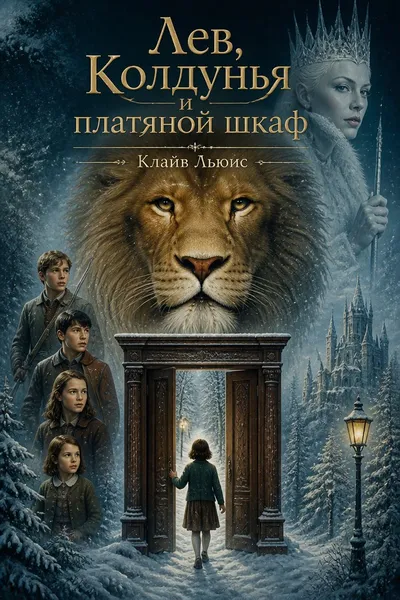 Лев, Колдунья и платяной шкаф — обложка книги