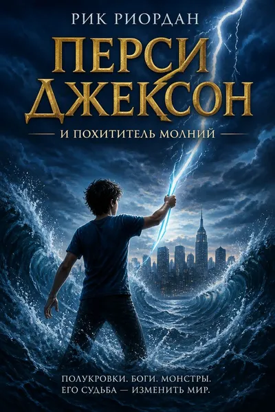 Перси Джексон и похититель молний — обложка книги