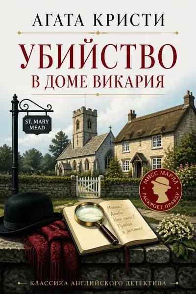 Убийство в доме викария — обложка книги