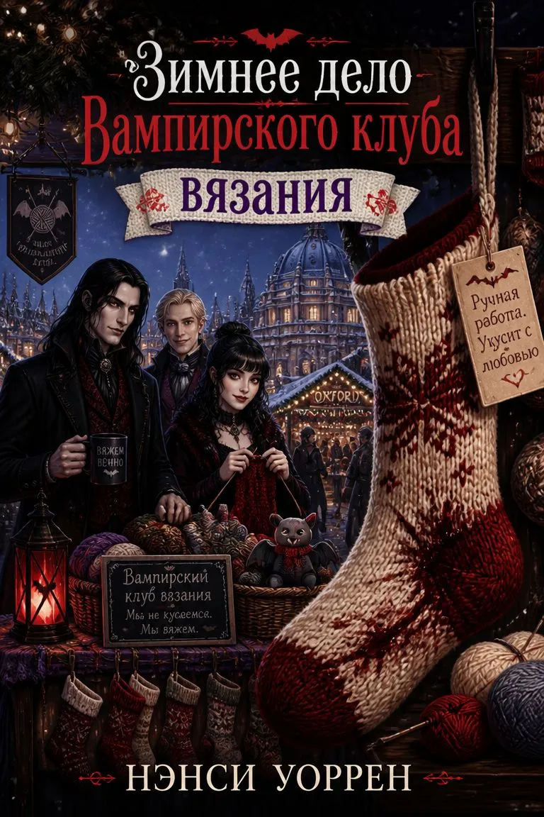 Зимнее дело Вампирского клуба вязания — обложка книги