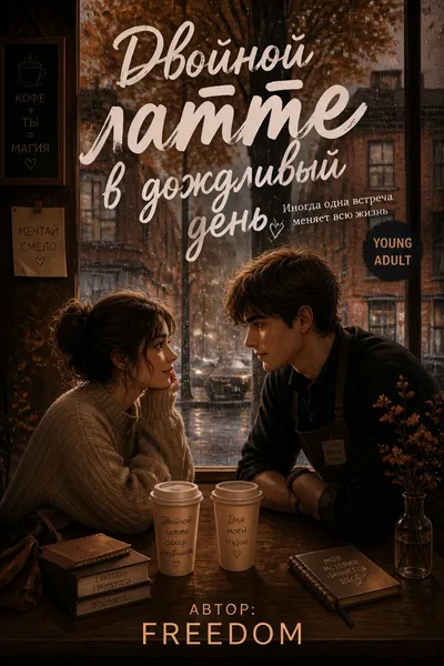 Двойной латте в дождливый день — обложка книги