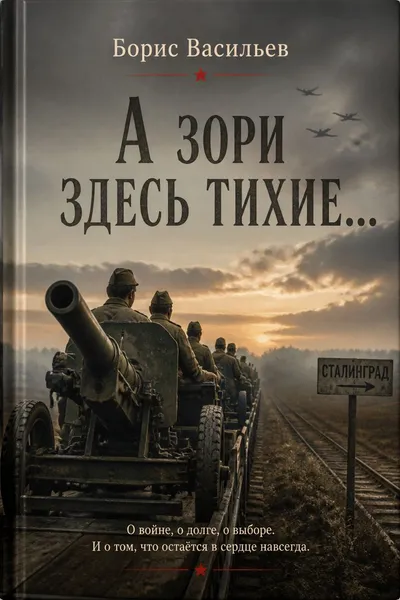 А зори здесь тихие… — обложка книги