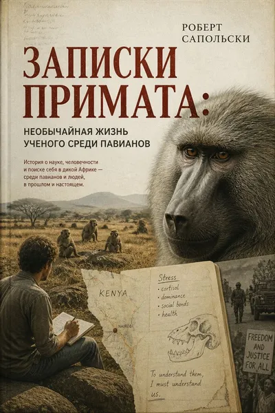 Записки примата: Необычайная жизнь ученого среди павианов — обложка книги