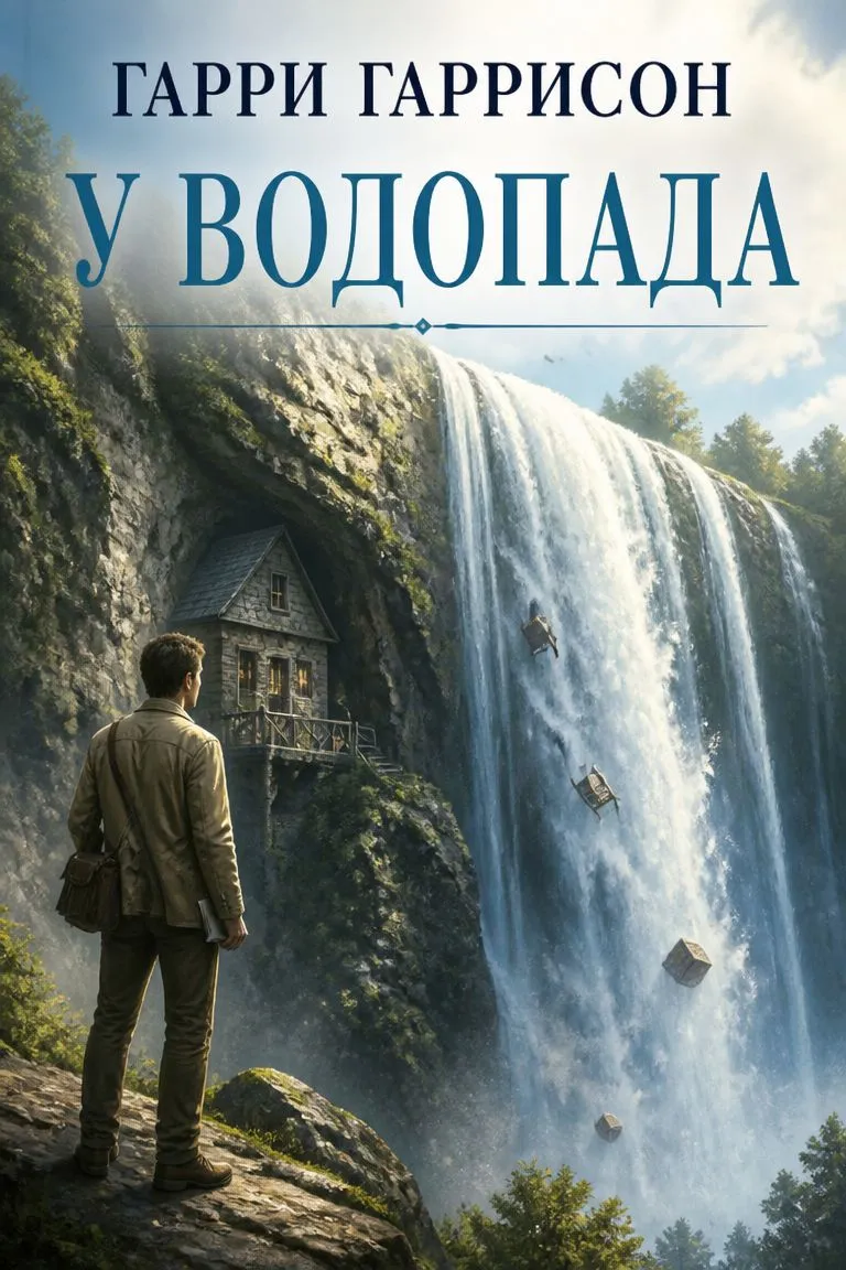 У водопада — обложка книги