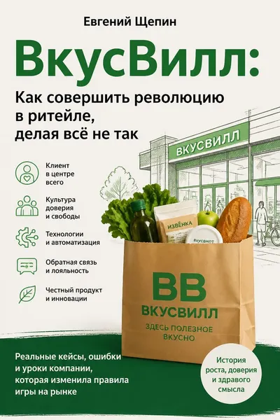ВкусВилл: Как совершить революцию в ритейле, делая всё не так — обложка книги