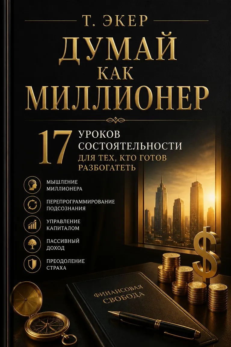 Думай как миллионер. 17 уроков состоятельности для тех, кто готов разбогатеть — обложка книги