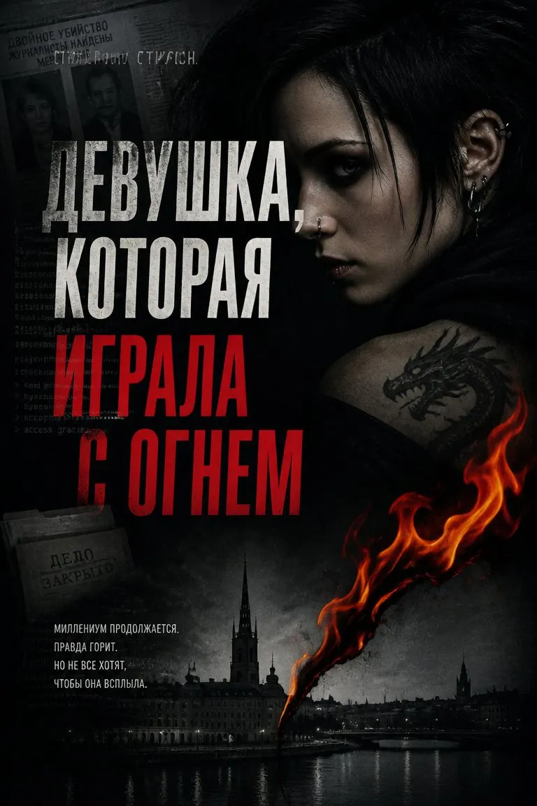 Девушка, которая играла с огнем — обложка книги