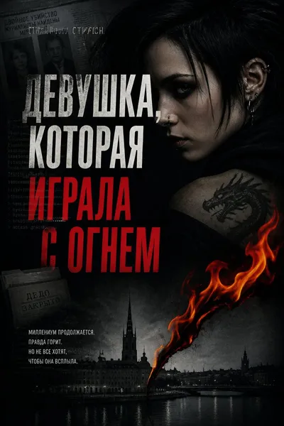 Девушка, которая играла с огнем — обложка книги
