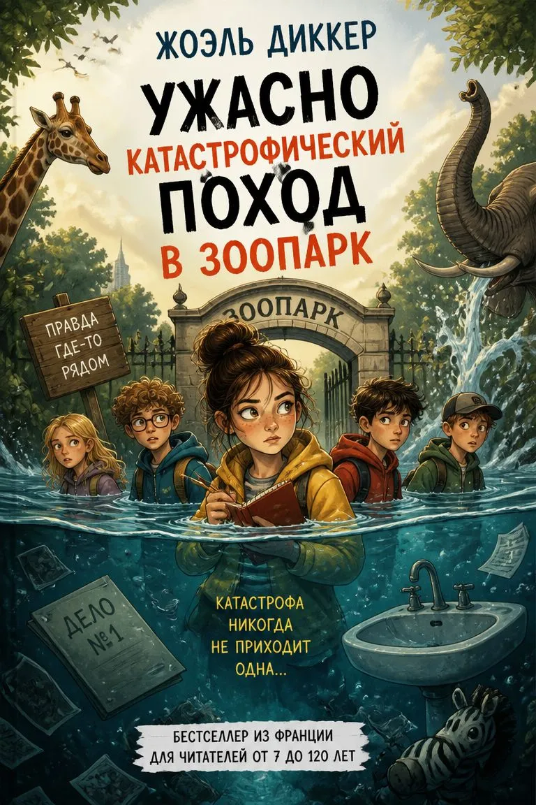 Ужасно катастрофический поход в зоопарк — обложка книги