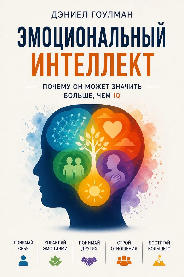 Эмоциональный интеллект. Почему он может значить больше, чем IQ — обложка книги
