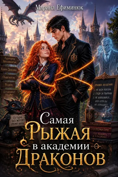 Самая рыжая в академии драконов — обложка книги