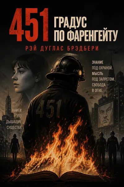 451 градус по Фаренгейту — обложка