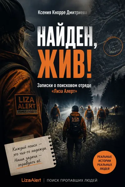 Найден, жив! Записки о поисковом отряде «Лиза Алерт» — обложка книги