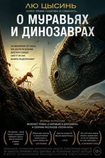 О муравьях и динозаврах — обложка книги