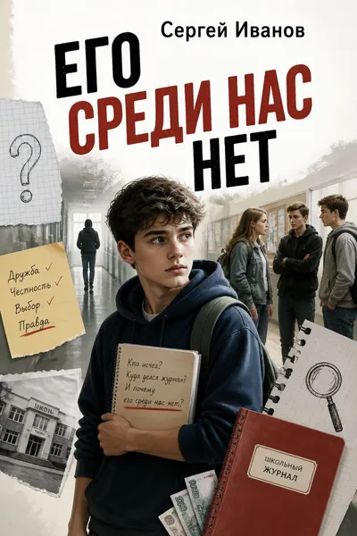 Его среди нас нет — обложка книги
