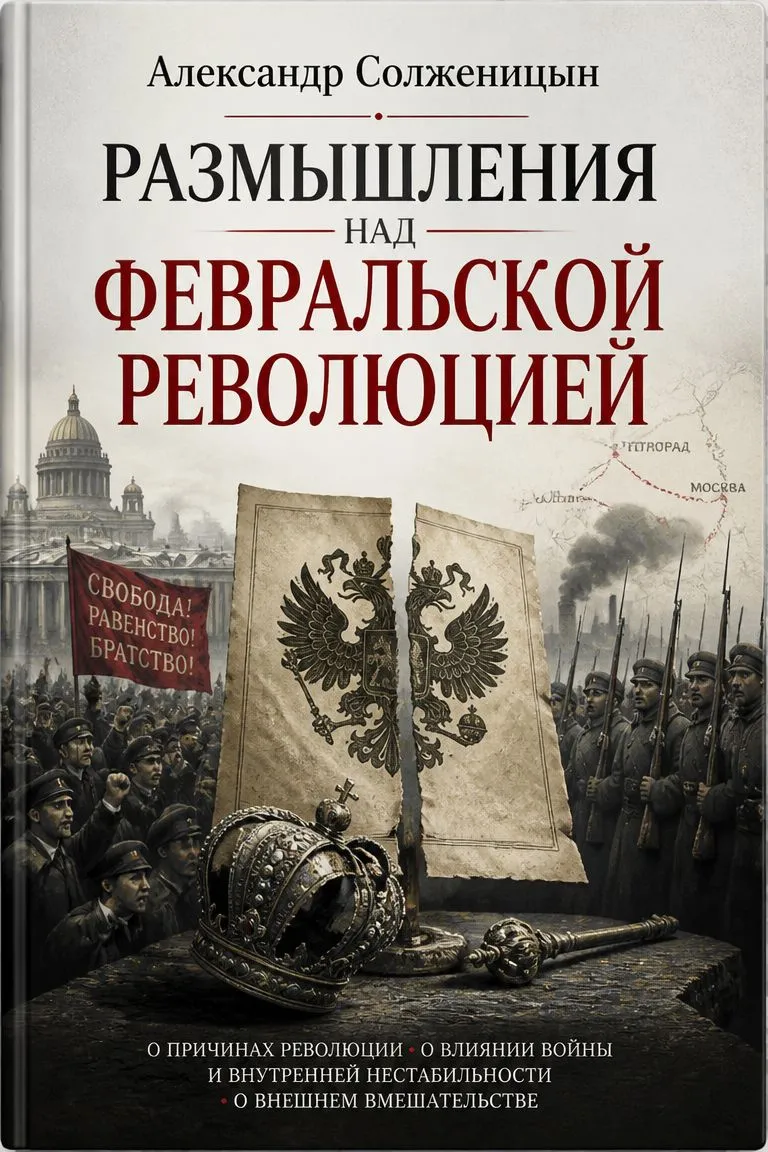 Размышления над Февральской революцией — обложка книги
