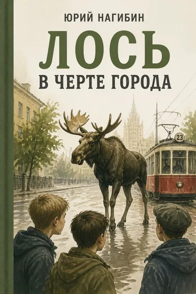 Лось в черте города — обложка книги
