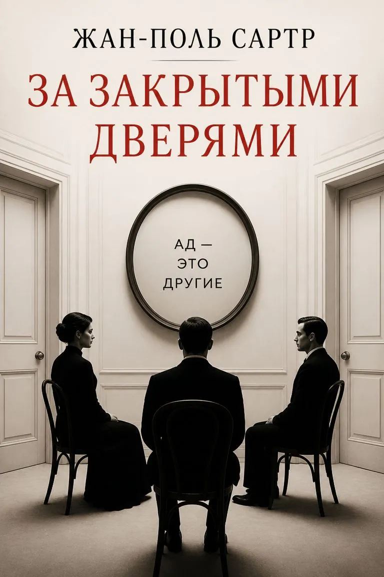 За закрытыми дверями — обложка книги