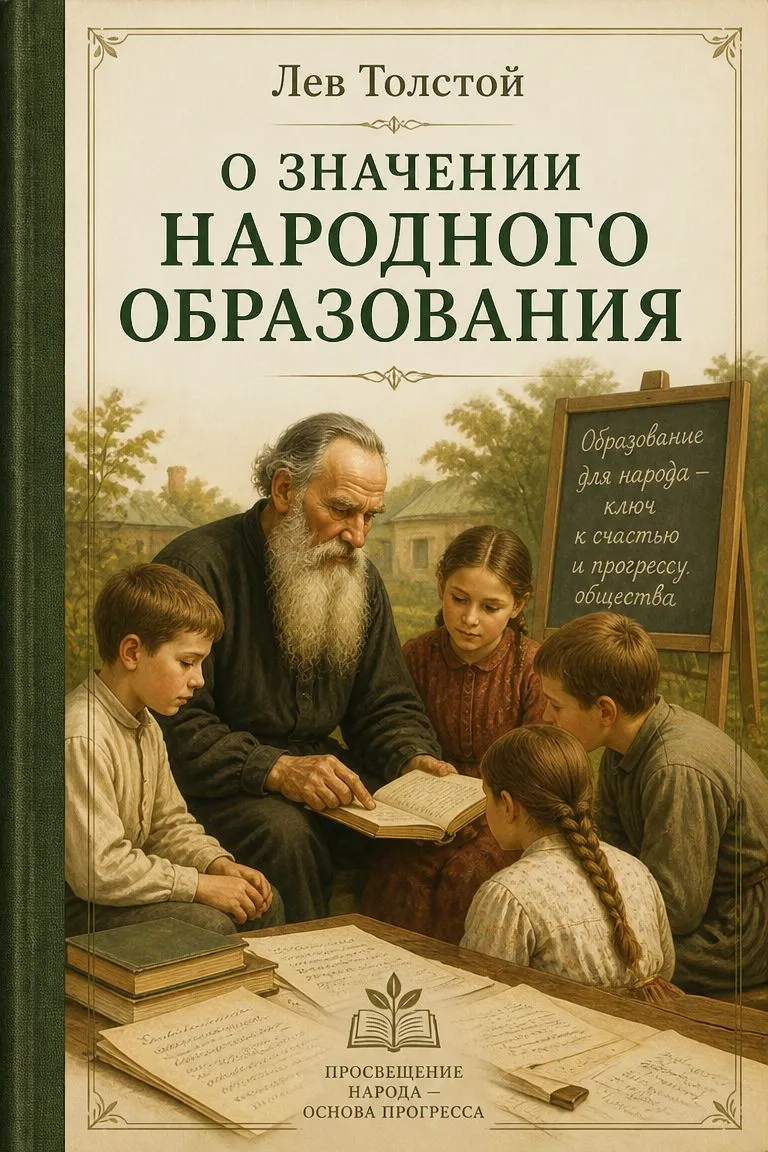 О значении народного образования — обложка книги