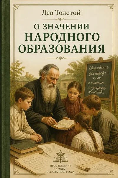 О значении народного образования — обложка книги