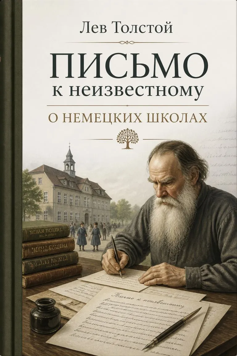 Письмо к неизвестному о немецких школах — обложка книги