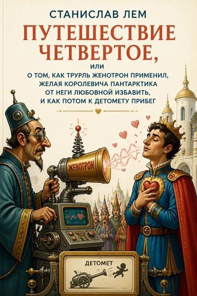 Путешествие четвертое, или О том, как Трурль женотрон применил, желая королевича Пантарктика от неги любовной избавить, и как потом к детомету прибег — обложка книги