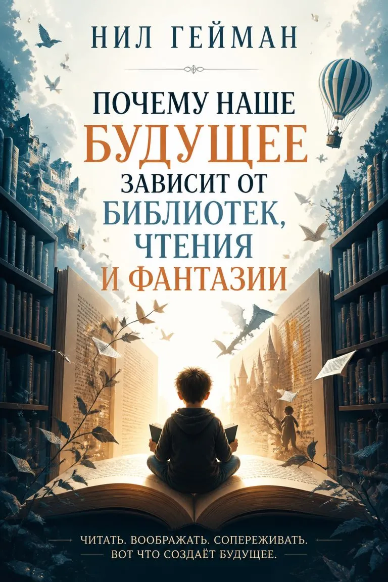 Почему наше будущее зависит от библиотек, чтения и фантазии — обложка книги