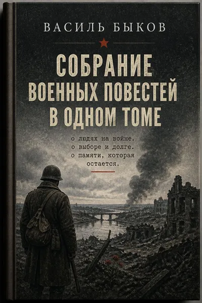 Собрание военных повестей в одном томе — обложка книги