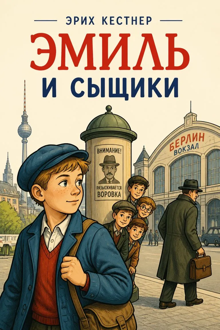 Эмиль и сыщики — обложка книги