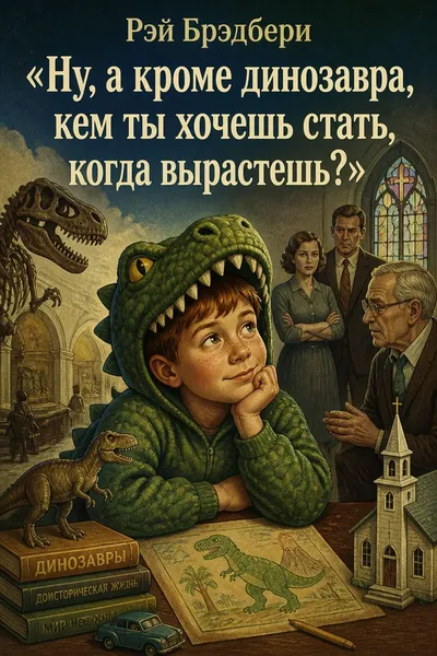 «Ну, а кроме динозавра, кем ты хочешь стать, когда вырастешь?» — обложка книги