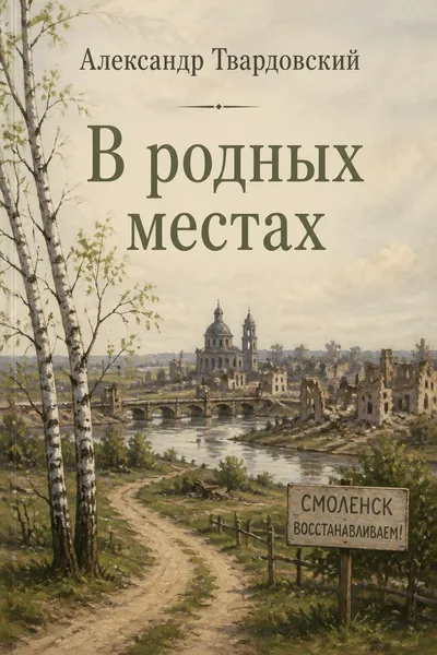 В родных местах — обложка книги