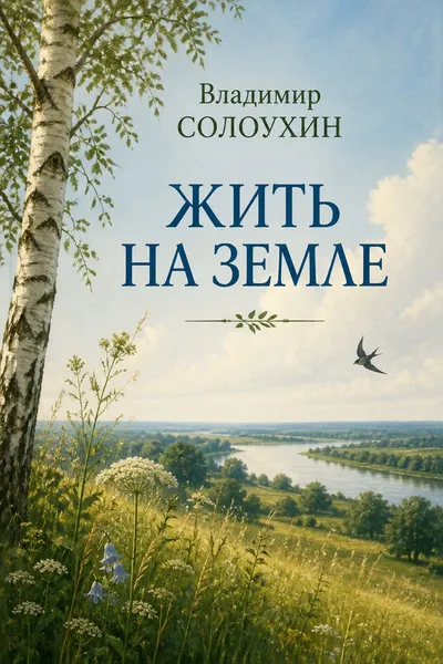 Жить на земле — обложка книги