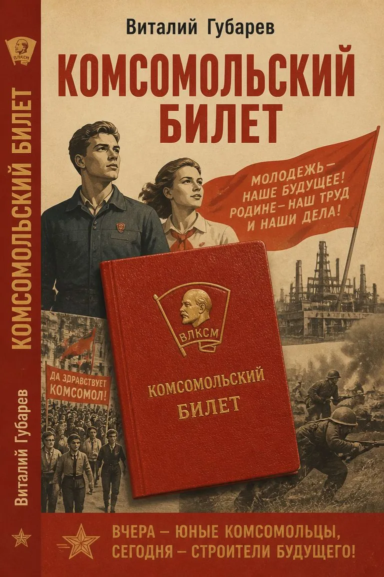 Комсомольский билет — обложка книги