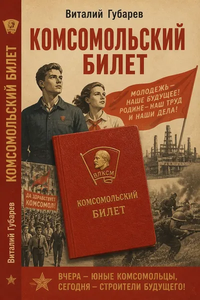 Комсомольский билет — обложка книги