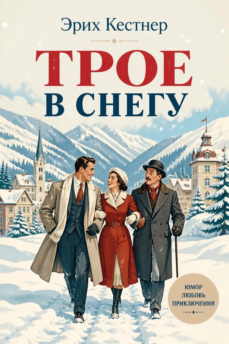 Трое в снегу — обложка книги