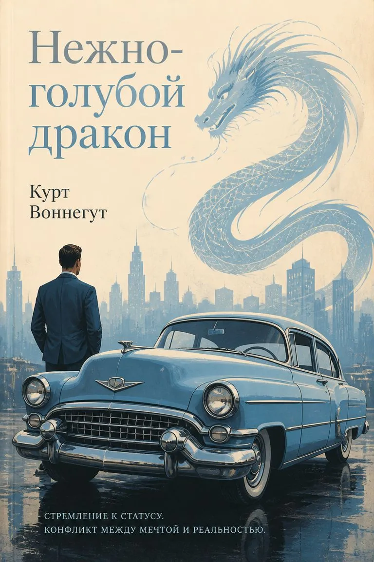 Нежно-голубой дракон — обложка книги