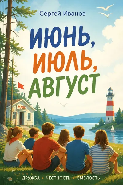 Июнь, июль, август — обложка книги