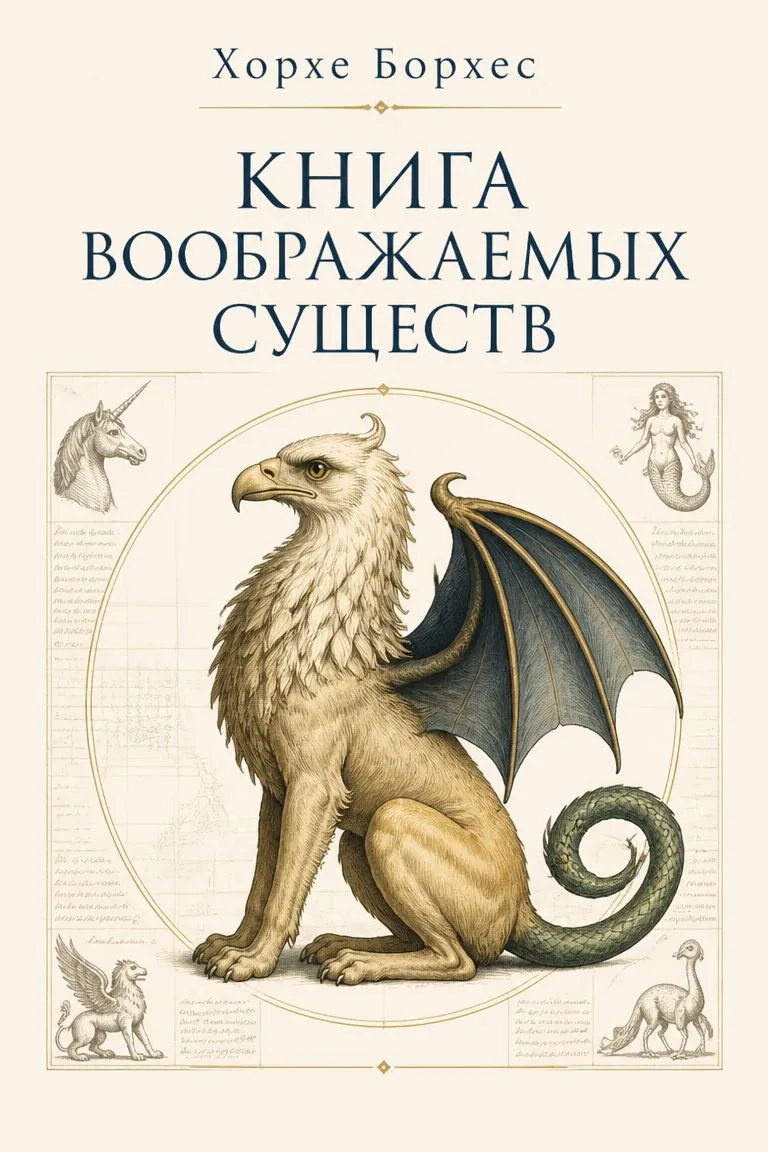 Книга воображаемых существ — обложка книги