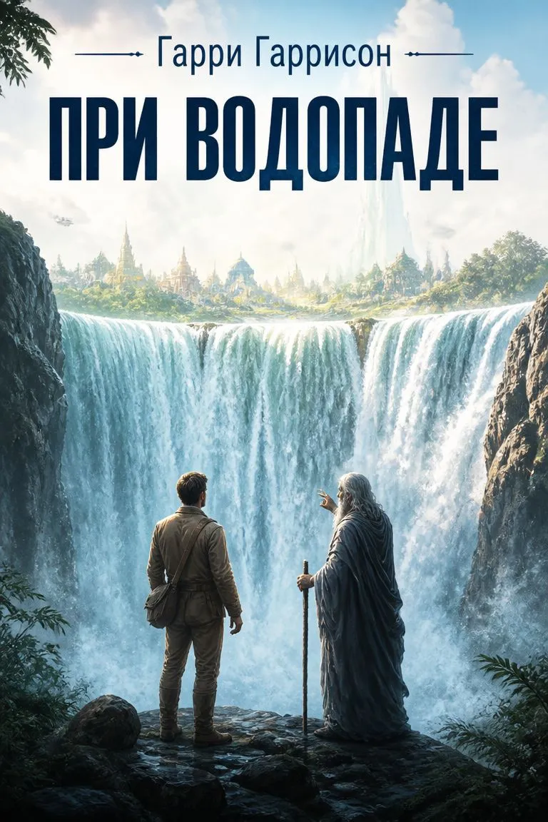 При водопаде — обложка книги